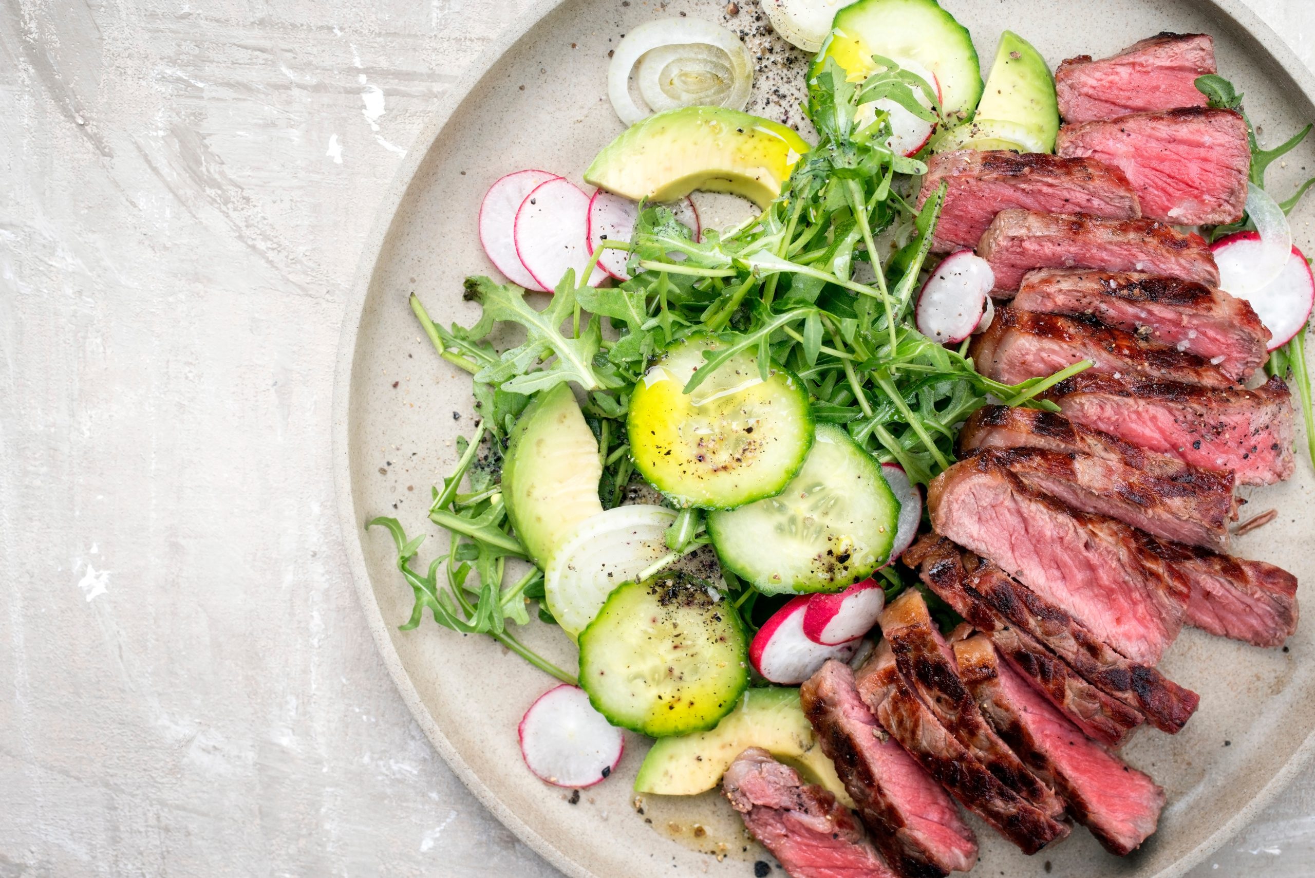 Steak Salad High Protein
