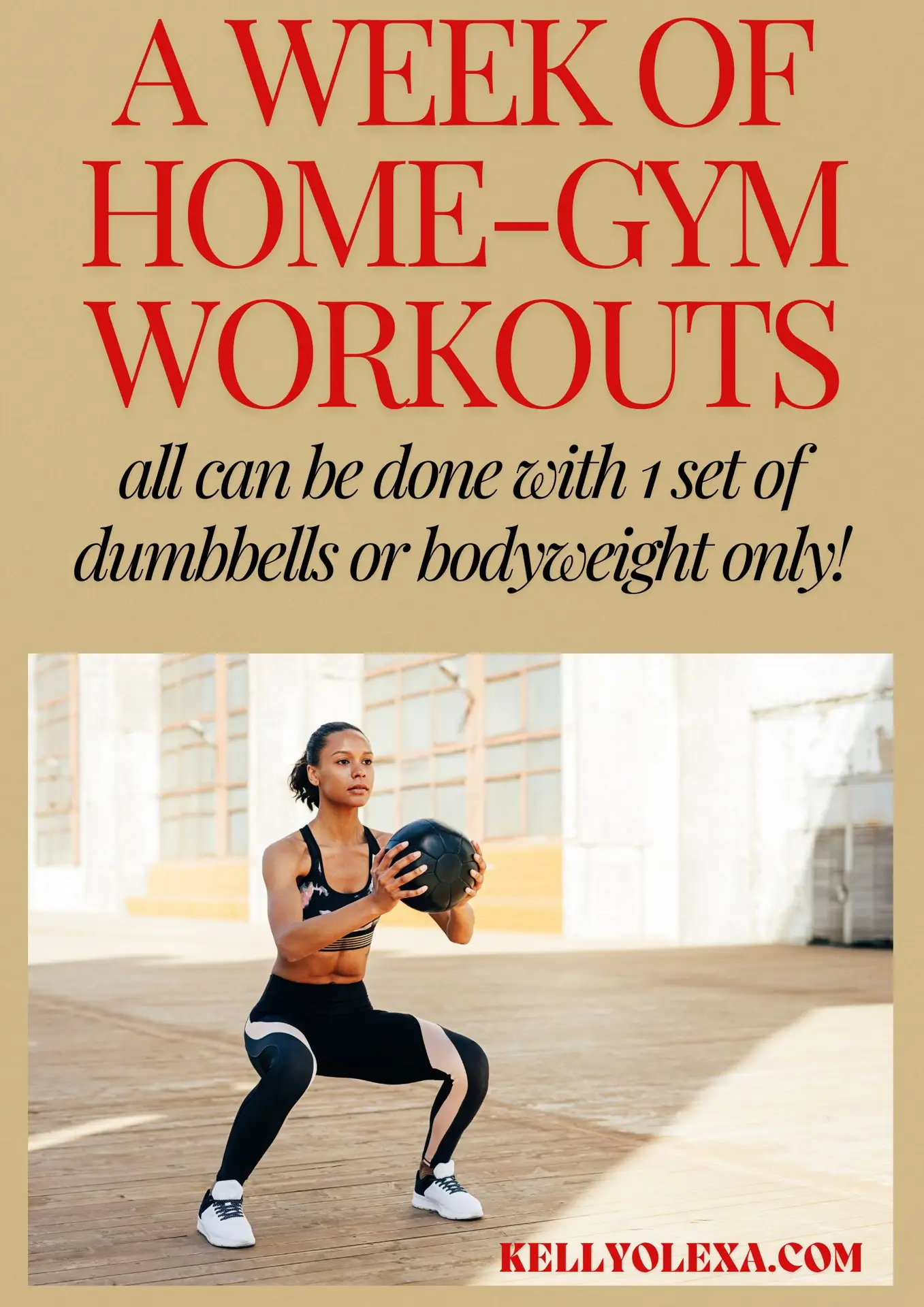 A week of home gym workouts